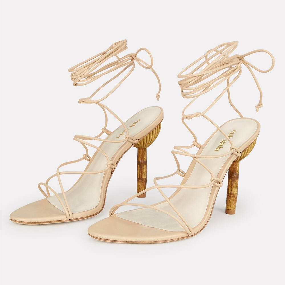 Cult Gaia Soleil Bamboo Heel Sandals